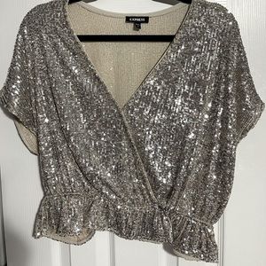Express Sequin Blouse